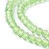 Transparent Glass Beads Strands GLAA-C019-01B-19-3