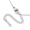 Alloy Rhinestone Letter Pendant Necklaces NJEW-JN04886-6