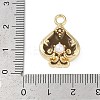 Rack Plating Alloy Enamel Pendants PALLOY-P309-06G-01-3