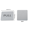 ABS Public Sign Stickers DIY-GF0002-49-2