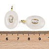 Natural Mixed Stone & Cubic Zirconia Pendants G-Z076-01G-M-4