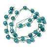Synthetic Turquoise Dyed Beads Strands X-G-F513-02A-01-2