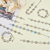 10Pcs Flower 304 Stainless Steel Cabochon Setting Bracelets BJEW-DC00016-5