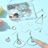 DIY Triangle & Fan 304 Stainless Steel Dangle Earring Making Kits DIY-FS0007-85-9