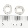 Tarnish Resistant 304 Stainless Steel Letter Charms LS-X-STAS-O072-O-3