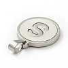 304 Stainless Steel with White Shell Pendants STAS-G268-01S-P-3