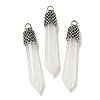 Natural Quartz Crystal Pointed Big Pendants G-F766-02AS-08-1