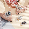 4Pcs 2 Style Alloy Shoe Buckle Clips FIND-NB0003-81-4