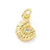 Brass Micro Pave Cubic Zirconia Pendants KK-S510-40G-01-1