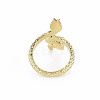 Snake Shape Rack Plating Alloy Cuff Rings RJEW-Q163-013A-RS-2