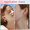 20Pcs Brass Stud Earring Findings KK-SC0008-01P-5