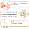 2 Colors 304 Stainless Steel Leverback Earring Findings STAS-SP0001-09B-6