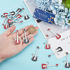 20Pcs 2 Colors Platinum Plated Alloy Enamel Big Pendants FIND-SC0010-64-3