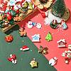 48Pcs 24 Styles Christmas Theme Opaque Resin Cabochons RESI-CJ0004-82-5