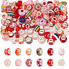 2Set 2 Colors Acrylic & Resin & Polymer Clay Rhinestone European Beads FIND-UN0015-83-1