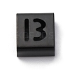 Ion Plating(IP) 304 Stainless Steel Square Slide Charms STAS-L132-12B-B-1