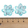 Transparent Acrylic Bead Caps OACR-H118-03E-3