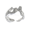 304 Stainless Steel Cuff Rings for Women RJEW-M019-38P-3