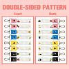 PU Leather & Cotton Name Marker Keychain AJEW-WH0514-015-3