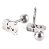 Tarnish Resistant 201 Stainless Steel Barbell Cartilage Earrings LS-EJEW-R147-02-2