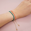Friendship Wavy Loom Pattern MIYUKI Seed Beads Bracelets for Women BJEW-C011-27-1