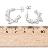 Non-Tarnish 304 Stainless Steel Melting Dripping Stud Earrings LS-EJEW-E199-08P-2