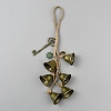 Iron Bell Witch Wind Chimes for Door Wall Hanging Ornaments HJEW-WH20003-32-1