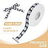 20 Yards Sport Ball Printed Polyester Volleyball Grosgrain Ribbon OCOR-WH0085-75A-01-2