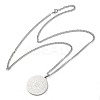 Non-Tarnish 304 Stainlessa Steel Curb Chain Pendant Necklaces LS-NJEW-H034-08P-2