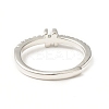 Clear Cubic Zirconia Initial Letter Adjustable Ring RJEW-C052-01P-N-3