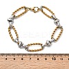304 Stainless Steel Oval Link Chain Bracelets for Women LS-BJEW-D377-01D-5