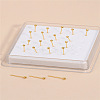 20Pcs Round Brass Nose Studs WGFA8C5-03-3