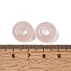 Natural Rose Quartz European Large Hole Beads G-Q442-19-3