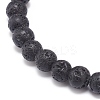 2Pcs Natural Lava Rock Stretch Bracelets Set BJEW-JB08673-01-7