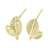 Left and Right Brass Stur Earring Findings KK-R154-08G-1
