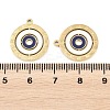304 Stainless Steel Enamel Pendants STAS-P447-01B-G-2