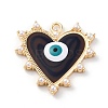 Brass Enamel Pendants KK-D360-02G-1