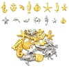 15Pcs 15 Styles Ocean Theme Alloy Pendants FIND-YW0005-11-1