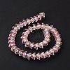 Transparent Glass Beads Strands LAMP-H061-01D-04-4