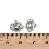 304 Stainless Steel Pendant Cabochon Settings STAS-G356-07P-03-3