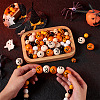 Craftdady 140Pcs Halloween Theme Painted Natural Wood Beads WOOD-CD0001-19-6