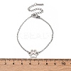 Tarnish Resistant 201 Stainless Steel Link Bracelets STAS-T040-JN020-1-4