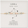 Natural stone constellation bracelet with 12 zodiac signs X-NR2952-11-1