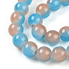 Baking Paint Imitation Jade Glass Round Bead Strands LS-X1-DGLA-N003-8mm-06-3