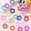 100Pcs Opaque Acrylic Pendants MACR-SP0001-92-5