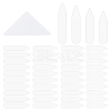 100Pcs 4 Style Arrow Shape PET Plastic Tab Collar for Clergy Shirt DIY-FH0006-47-1