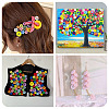 450Pcs 15 Styles Resin Buttons RESI-TA0004-13-10