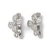 Brass Micro Pave Cubic Zirconia Pendants Bails KK-D324-40P-1