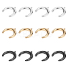 12Pcs 3 Colors 304 Stainless Steel Pendants STAS-UN0026-18-1