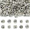 100Pcs 10 Styles Tibetan Style Alloy European Beads FIND-CJ0003-72-1